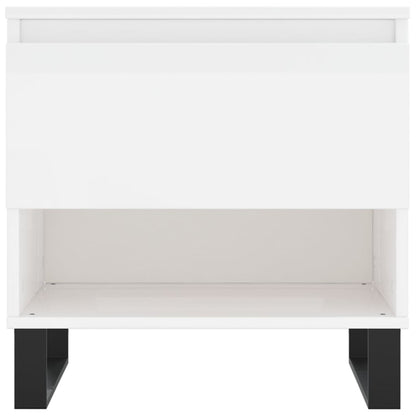 Coffee Tables 2 pcs High Gloss White 50x46x50cm Engineered Wood
