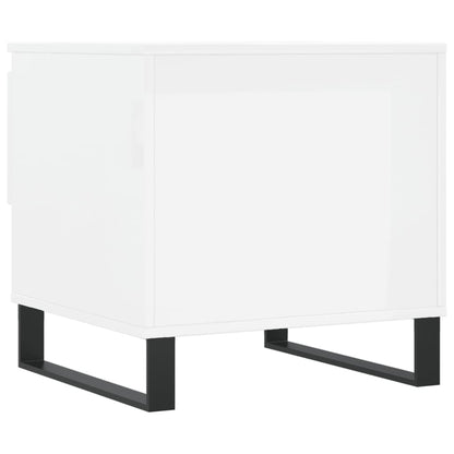 Coffee Tables 2 pcs High Gloss White 50x46x50cm Engineered Wood