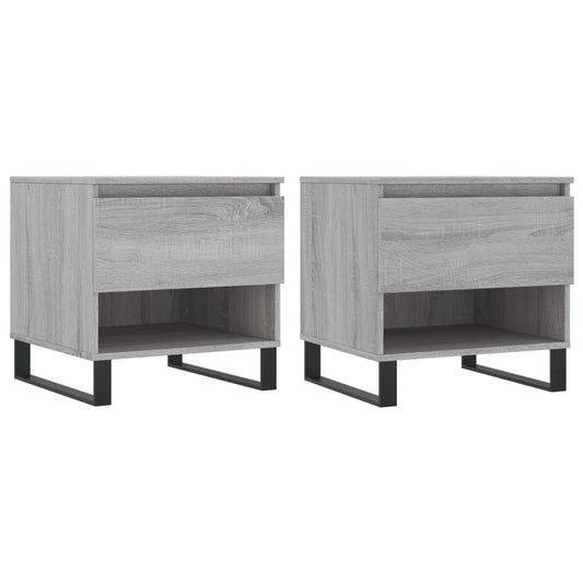 Coffee Tables 2 pcs Grey Sonoma 50x46x50 cm Engineered Wood