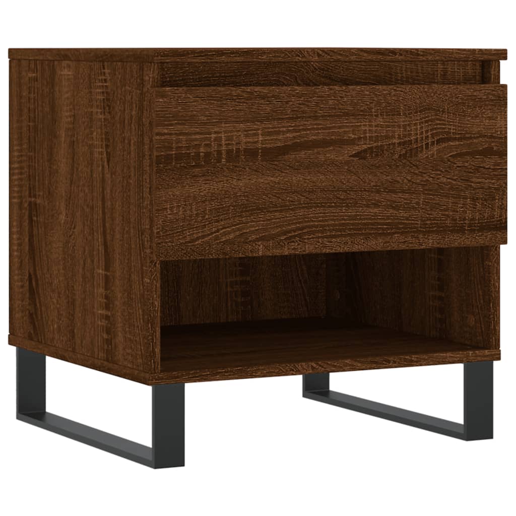 Coffee Table Brown Oak 50x46x50 cm Engineered Wood