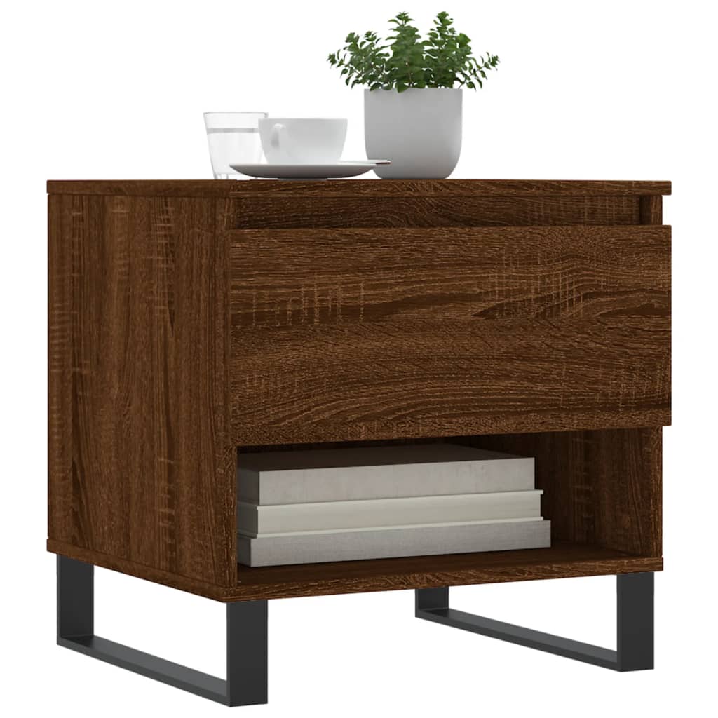 Coffee Tables 2 pcs Brown Oak 50x46x50 cm Engineered Wood