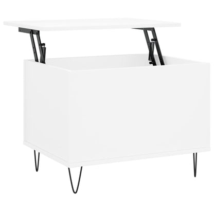 Coffee Table White 60x44.5x45 cm Engineered Wood
