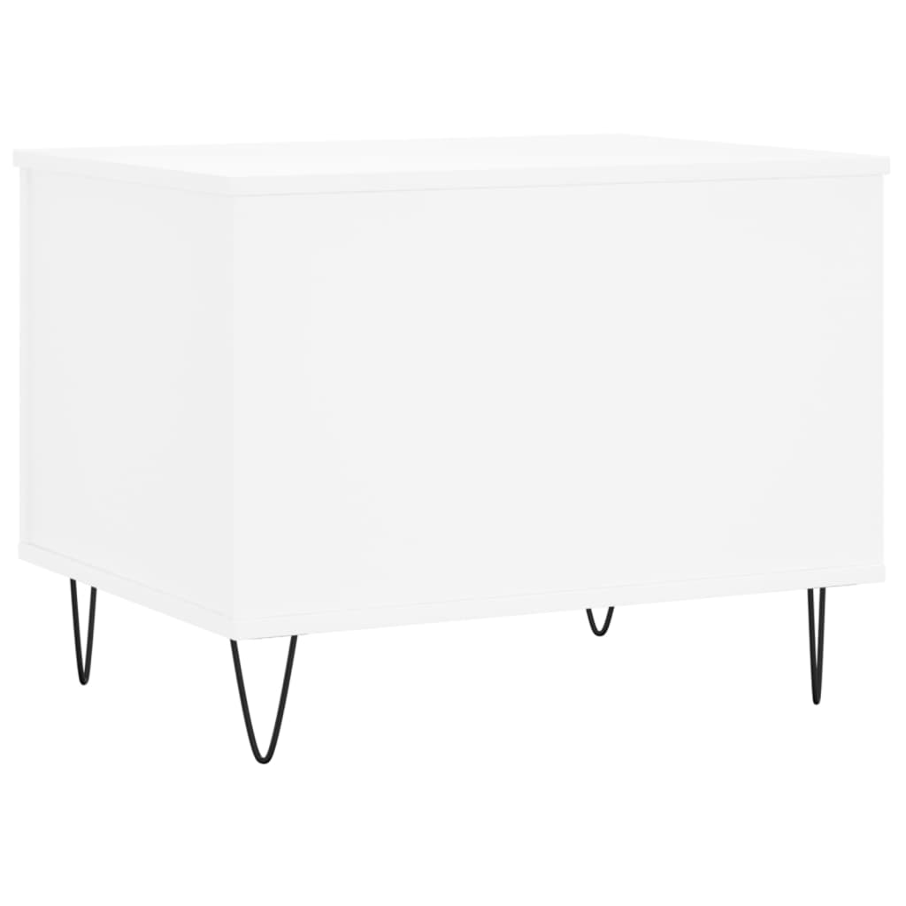 Coffee Table White 60x44.5x45 cm Engineered Wood