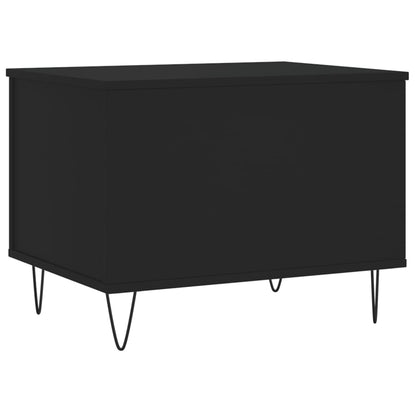 Coffee Table Black 60x44.5x45 cm Engineered Wood