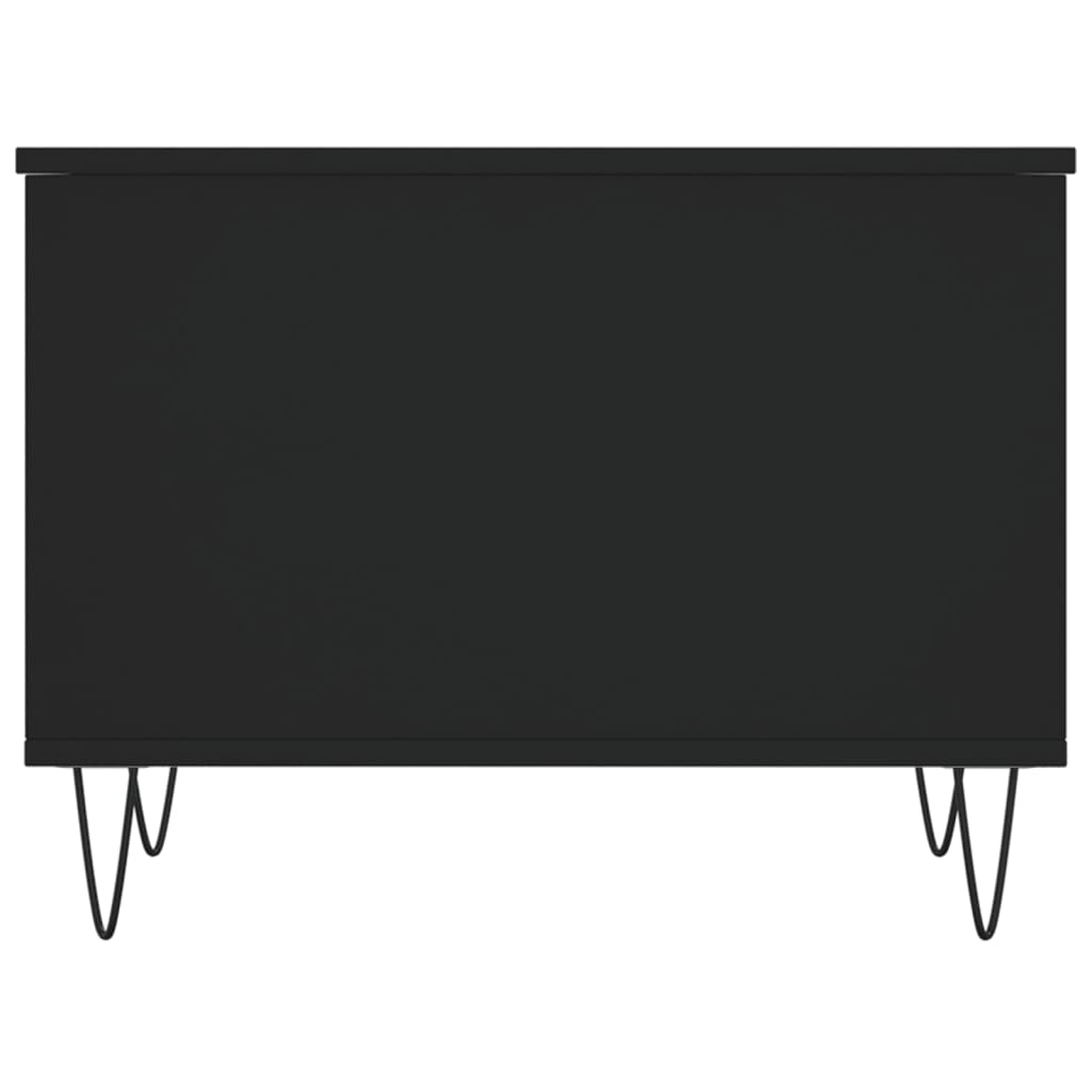 Coffee Table Black 60x44.5x45 cm Engineered Wood