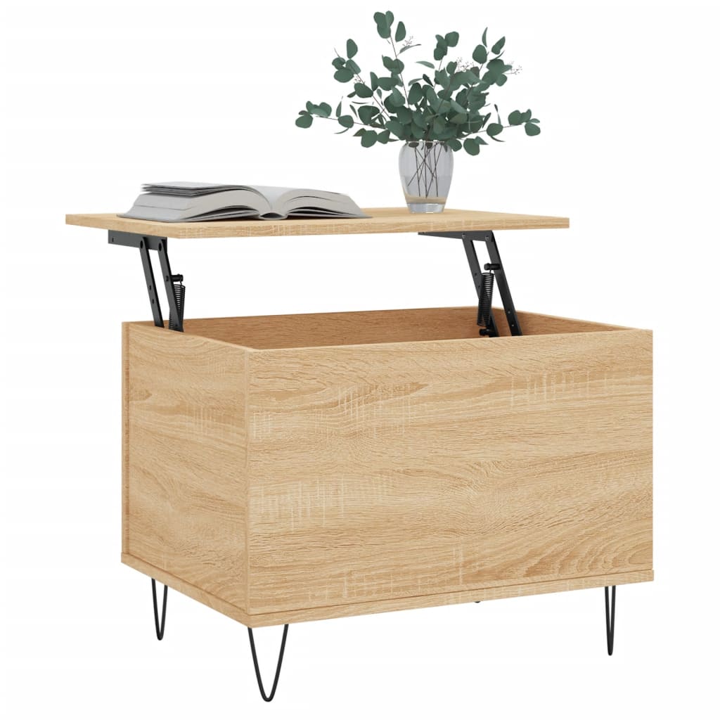 Coffee Table Sonoma Oak 60x44.5x45 cm Engineered Wood