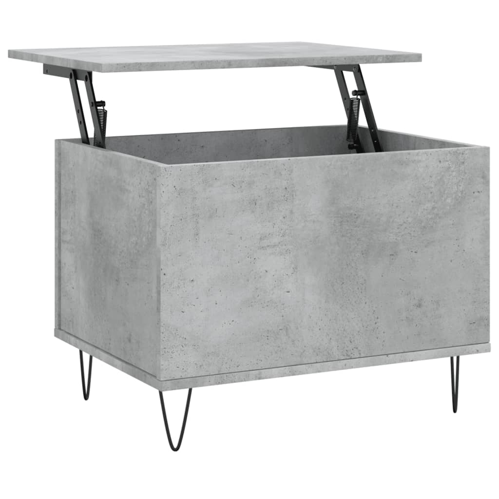 Coffee Table Concrete Grey 60x44.5x45 cm Engineered Wood