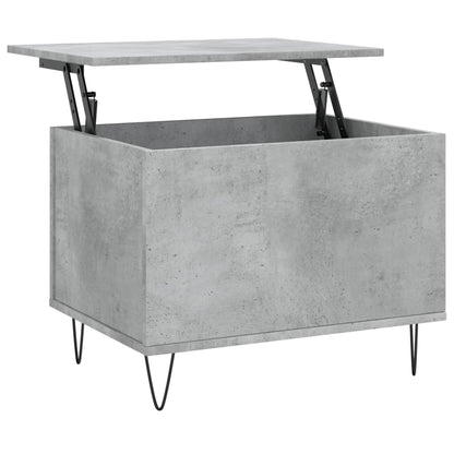 Coffee Table Concrete Grey 60x44.5x45 cm Engineered Wood