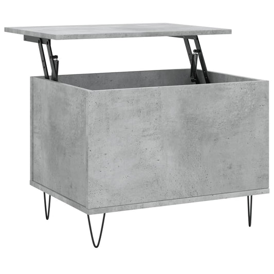 Coffee Table Concrete Grey 60x44.5x45 cm Engineered Wood