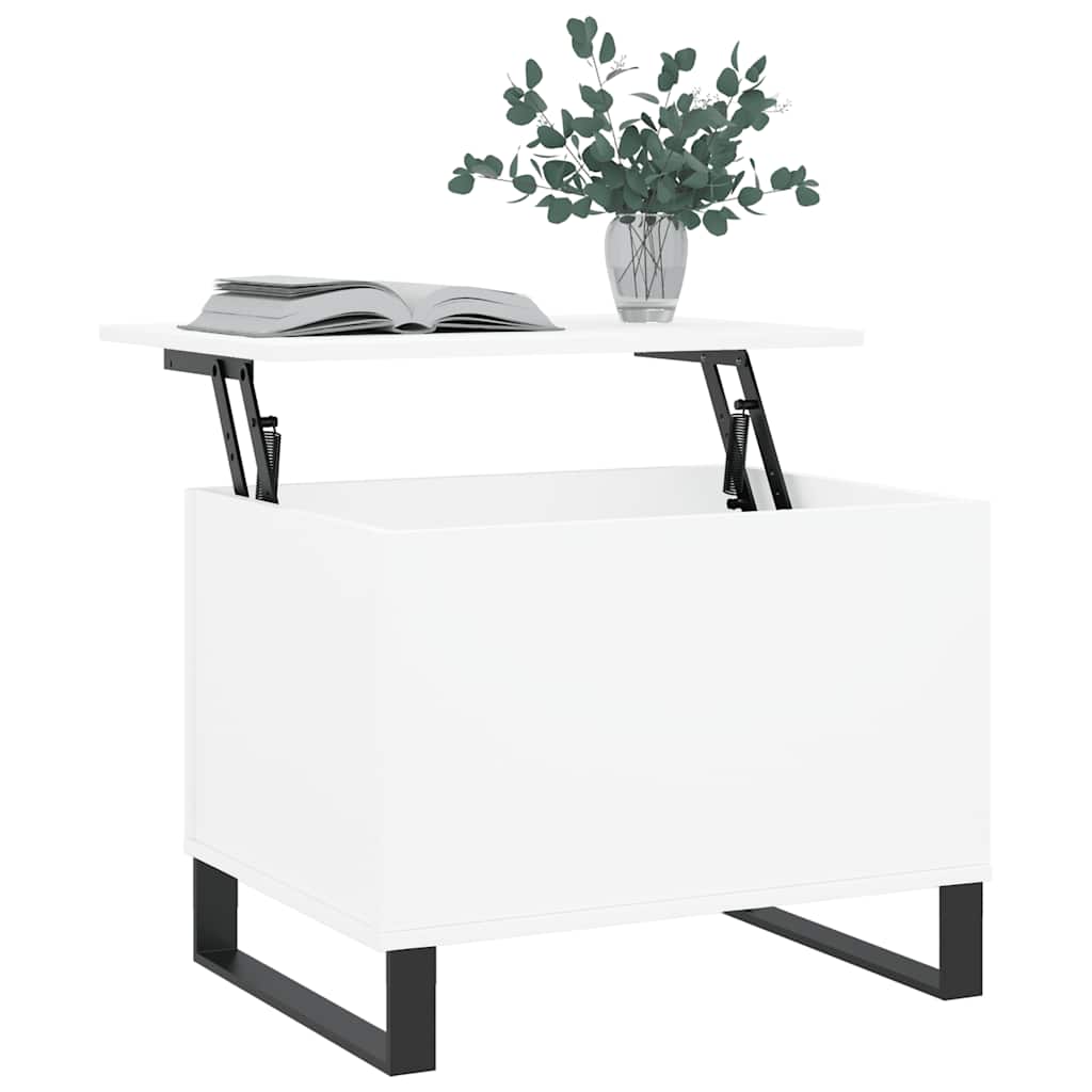 Coffee Table White 60x44,5x45 cm Engineered Wood