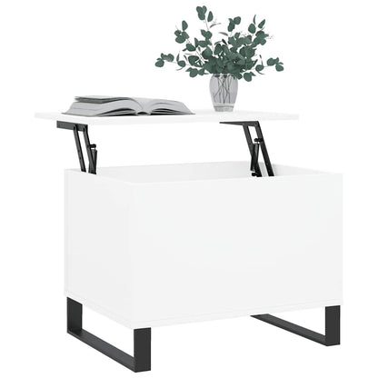 Coffee Table White 60x44,5x45 cm Engineered Wood