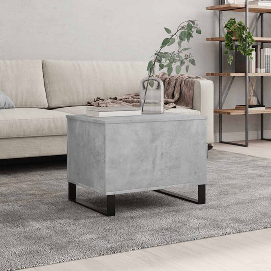 Coffee Table Concrete Grey 60x44,5x45 cm Engineered Wood