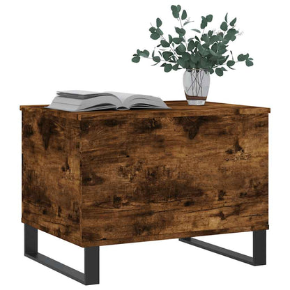 Coffee Table Smoked Oak 60x44.5x45 cm Engineered Wood