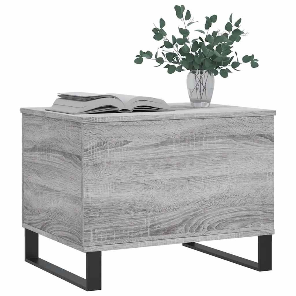 Coffee Table Grey Sonoma 60x44.5x45 cm Engineered Wood
