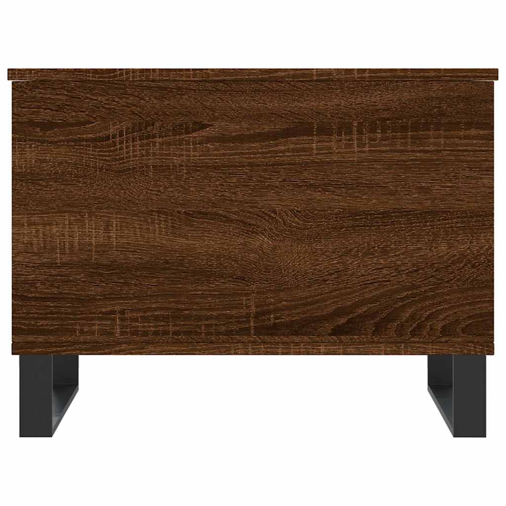 Coffee Table Brown Oak 60x44.5x45 cm Engineered Wood