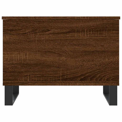 Coffee Table Brown Oak 60x44.5x45 cm Engineered Wood