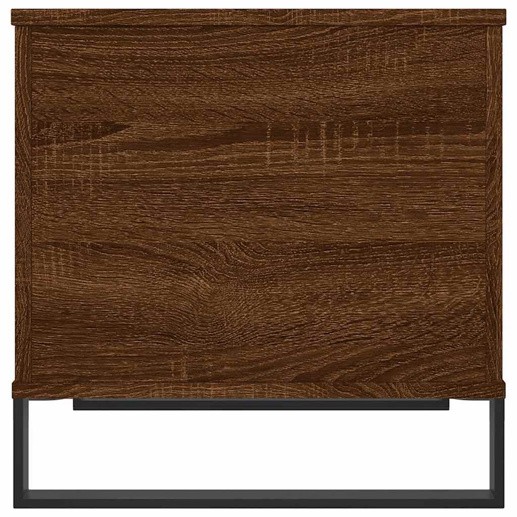 Coffee Table Brown Oak 60x44.5x45 cm Engineered Wood