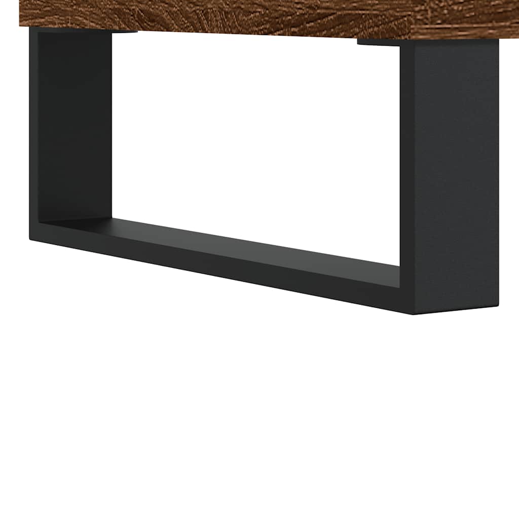 Coffee Table Brown Oak 60x44.5x45 cm Engineered Wood