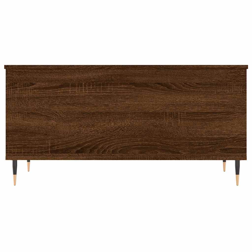 Coffee Table Brown Oak 90x44.5x45 cm Engineered Wood