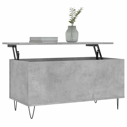 Coffee Table Concrete Grey 90x44,5x45 cm Engineered Wood