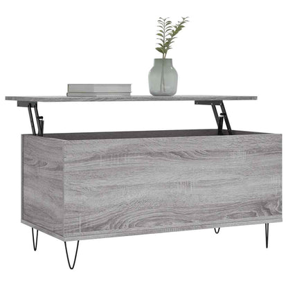 Coffee Table Grey Sonoma 90x44,5x45 cm Engineered Wood