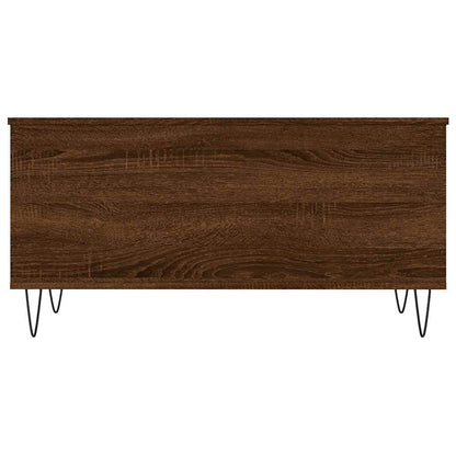 Coffee Table Brown Oak 90x44.5x45 cm Engineered Wood