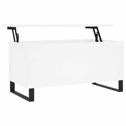 Coffee Table White 90x44,5x45 cm Engineered Wood