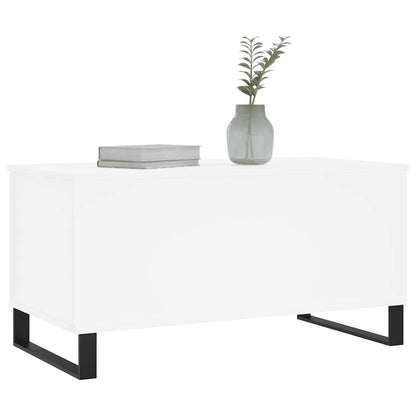 Coffee Table White 90x44.5x45 cm Engineered Wood