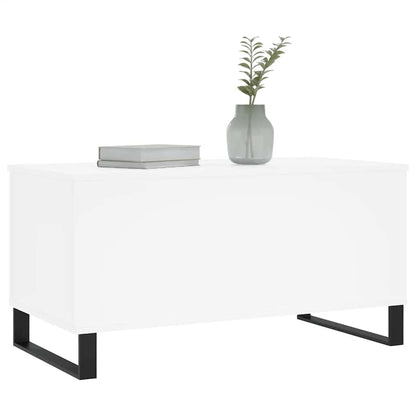 Coffee Table White 90x44,5x45 cm Engineered Wood