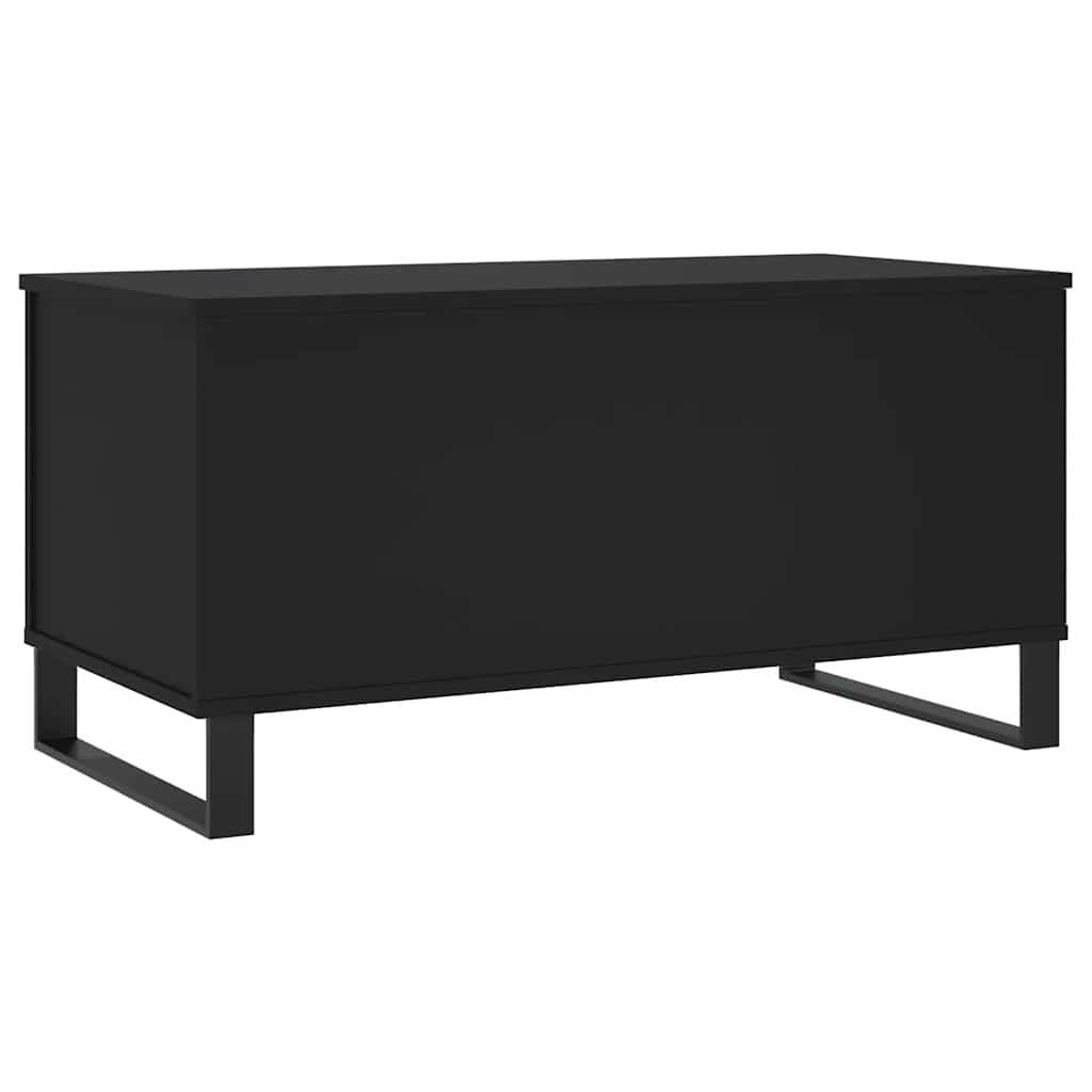 Coffee Table Black 90x44,5x45 cm Engineered Wood