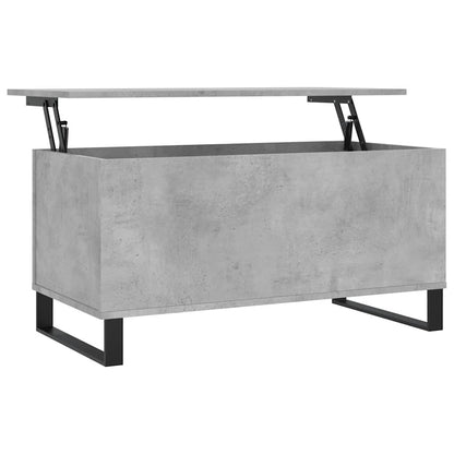 Coffee Table Concrete Grey 90x44,5x45 cm Engineered Wood