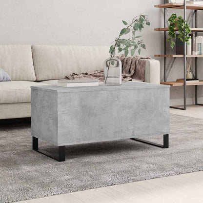 Coffee Table Concrete Grey 90x44,5x45 cm Engineered Wood