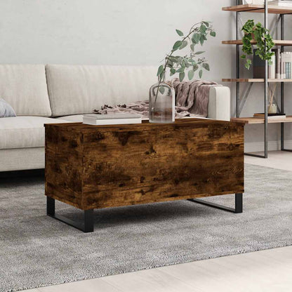 Coffee Table Smoked Oak 90x44,5x45 cm Engineered Wood