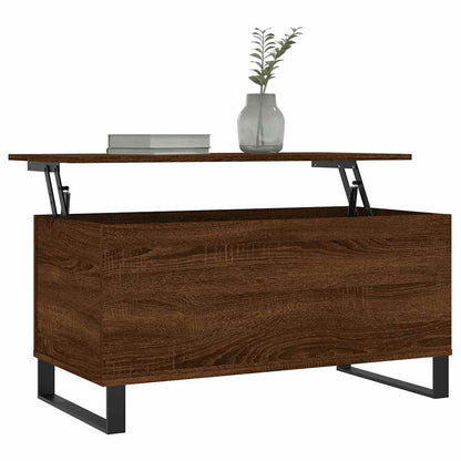 Coffee Table Brown Oak 90x44,5x45 cm Engineered Wood