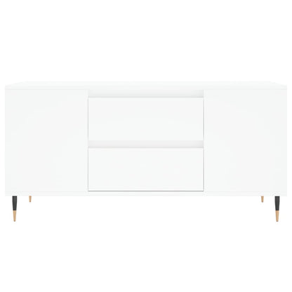 Coffee Table White 102x44,5x50 cm Engineered Wood