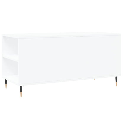 Coffee Table White 102x44,5x50 cm Engineered Wood