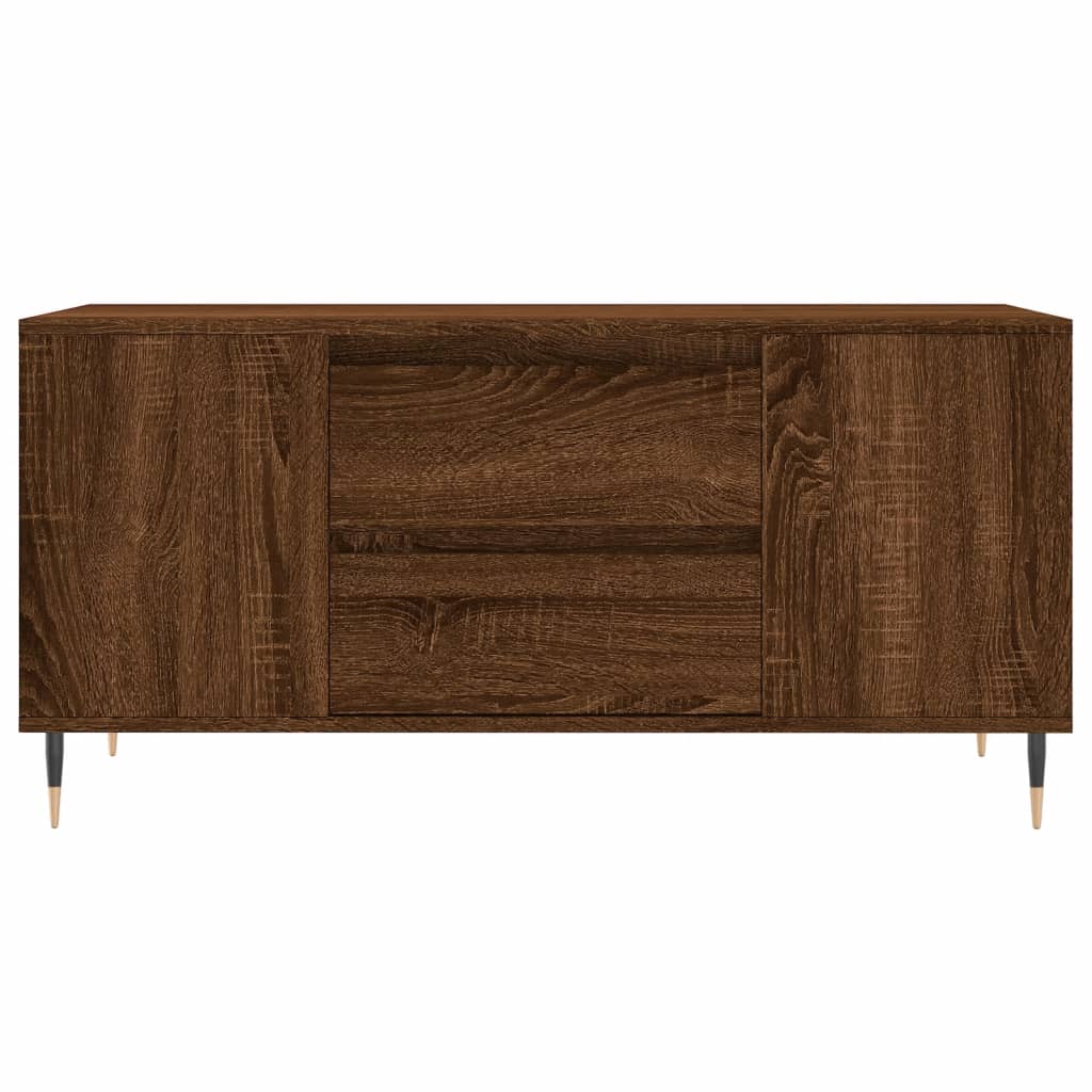 Coffee Table Brown Oak 102x44.5x50 cm Engineered Wood