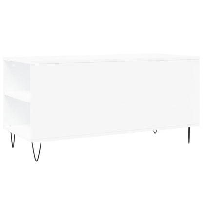 Coffee Table White 102x44,5x50 cm Engineered Wood
