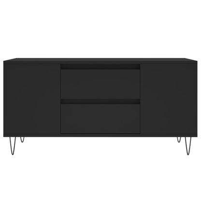Coffee Table Black 102x44,5x50 cm Engineered Wood