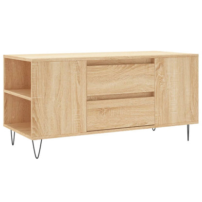 Coffee Table Sonoma Oak 102x44,5x50 cm Engineered Wood