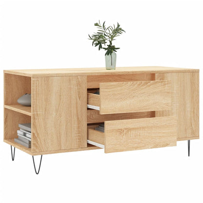 Coffee Table Sonoma Oak 102x44,5x50 cm Engineered Wood
