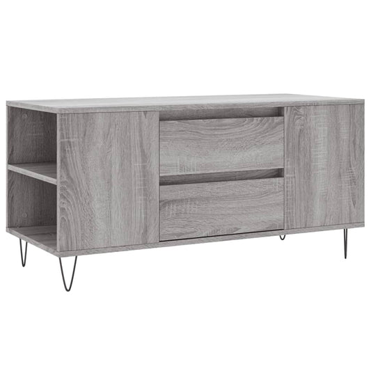 Coffee Table Grey Sonoma 102x44,5x50 cm Engineered Wood