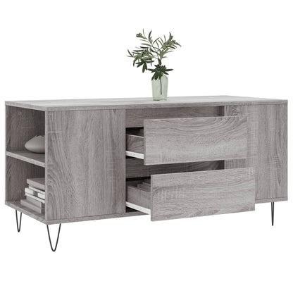 Coffee Table Grey Sonoma 102x44,5x50 cm Engineered Wood