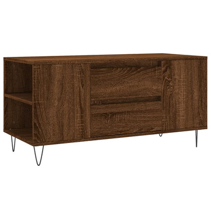 Coffee Table Brown Oak 102x44,5x50 cm Engineered Wood