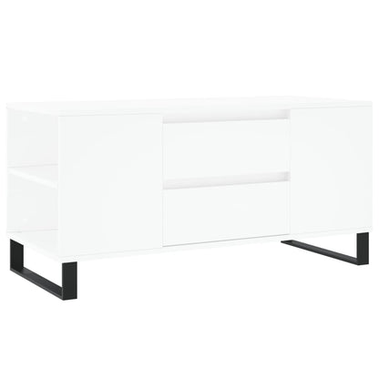 Coffee Table White 102x44,5x50 cm Engineered Wood
