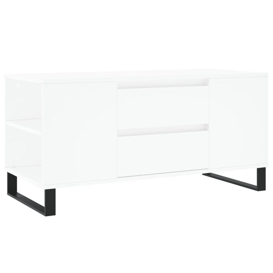 Coffee Table White 102x44,5x50 cm Engineered Wood
