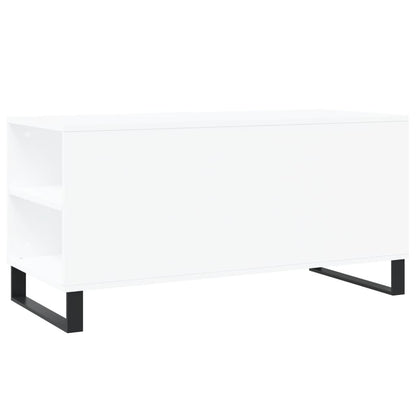 Coffee Table White 102x44,5x50 cm Engineered Wood