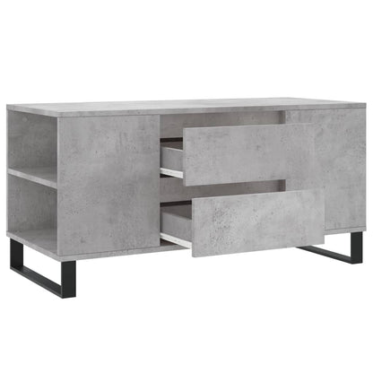 Coffee Table Concrete Grey 102x44,5x50 cm Engineered Wood