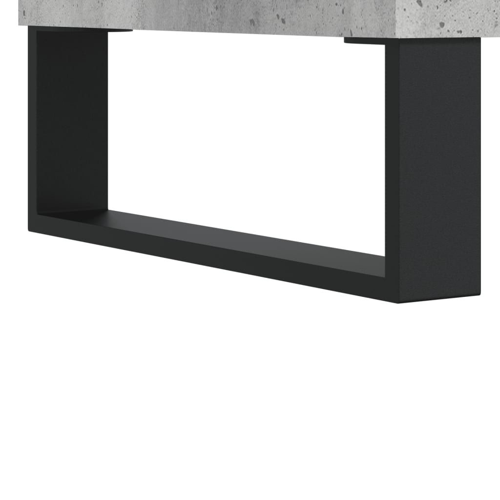 Coffee Table Concrete Grey 102x44,5x50 cm Engineered Wood