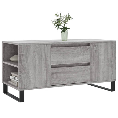 Coffee Table Grey Sonoma 102x44,5x50 cm Engineered Wood
